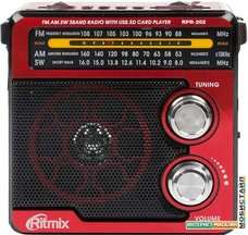 Радиоприемник Ritmix RPR-202 (красный)