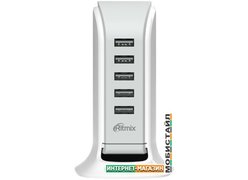 Сетевое зарядное Ritmix RM-5055AC (белый)