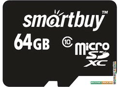 Карта памяти Smart Buy microSDXC SB64GBSDCL10-00LE 64GB