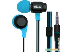 Наушники Ritmix RH-185 (черный/голубой)