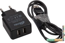Сетевое зарядное Ritmix RM-2095AC (черный)