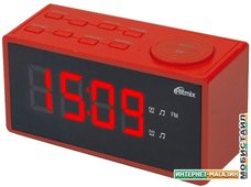 Радиочасы Ritmix RRC-1212 (красный)