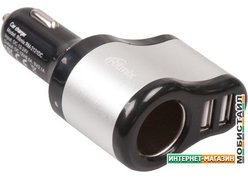 Автомобильное зарядное Ritmix RM-2121DC
