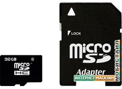 Карта памяти Smart Buy microSDHC (Class 4) 32 Гб (SB32GBSDCL4-00)