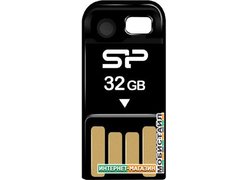 USB Flash Silicon-Power Touch T02 32Gb Black (SP032GBUF2T02V1K)