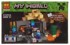 Конструктор BELA 10390 Майнкрафт «Подземелье» 219дет.