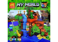 Конструктор LELE 33197 Майнкрафт ʺУ водопадаʺ 322 дет.