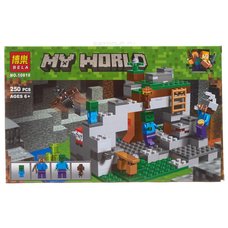 Конструктор BELA 10810 Майнкрафт ʺПещера Зомбиʺ 250 дет