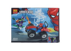 Конструктор BELA 11184 Super Heroes "Автомобильная погоня Человека-паука" 65 деталей