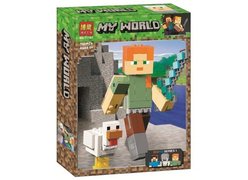 Конструктор BELA 11167 Майнкрафт ʺАлекс с цыпленкомʺ 160 дет.