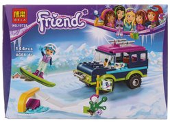 Конструктор BELA 10728 Френдс ʺГорнолыжный курорт. Внедорожникʺ 144 дет.