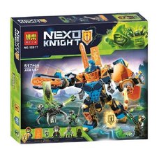 Конструктор BELA 10817 Nexo Knights 2018г. ʺРешающая битва роботовʺ 517 дет.