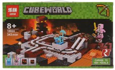 Конструктор Lepin 18024 Minecraft Подземная железная дорога 343 дет.