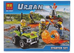 Конструктор BELA 10637 Urban ʺИсследователи Вулкановʺ 107 дет.