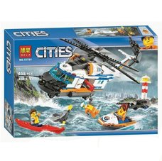 Конструктор BELA 10754 Город ʺСверхмощный спасательный вертолетʺ 439 дет