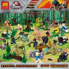 Конструктор LELE 39160 Динозавры, 8 видов, 8 шт. в упак.