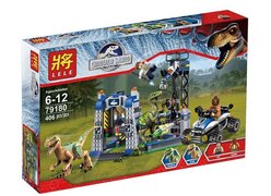 Конструктор Lele 79180 Динозавры Заточение раптора 406 дет.