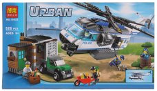 Конструктор BELA 10423 Полиция Вертолет 528 дет.