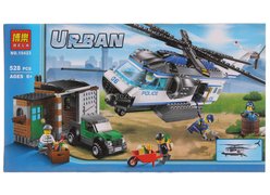 Конструктор BELA 10423 Полиция Вертолет 528 дет.