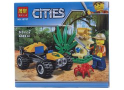 Конструктор BELA 10707 Джунгли ʺПеревозчик Песчаного Баггиʺ 60 дет. в кор.16х14х5см