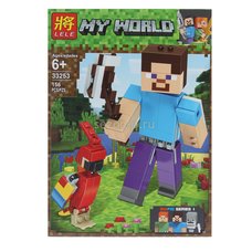 Конструктор Lele 33253 Minecraft Большие герои 4 вида, (уп. 8шт) 26*19*4.5 см