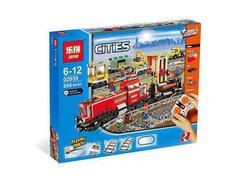 Конструктор Lepin 02039 Красный Товарный Поезд