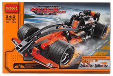 Конструктор Decool 3413 "Черный чемпион" с инерц. мех. 137 дет.