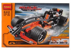 Конструктор Decool 3413 "Черный чемпион" с инерц. мех. 137 дет.