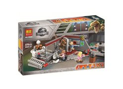 Конструктор BELA 10924 Dinosaur World ʺОхота на рапторовʺ 378 дет. 39х23х7 см