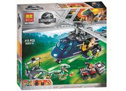 Конструктор BELA 10925 Dinosaur World ʺПогоня за Блю на вертолётеʺ 415 дет.