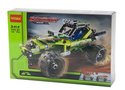 Конструктор Decool 3414 Гоночная машина "Необитаемый" с инерционным механизмом, 137 дет