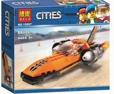 Конструктор BELA 10867 Сити ʺГоночный автомобильʺ 84 дет. в коробке 19х17х5см
