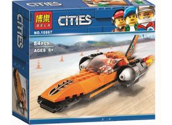 Конструктор BELA 10867 Сити ʺГоночный автомобильʺ 84 дет. в коробке 19х17х5см