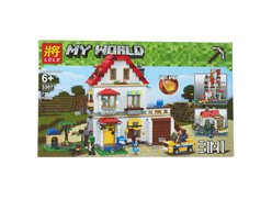 Конструктор LELE 33077 Майнкрафт ʺЗагородный домʺ 3 в одном 738 дет