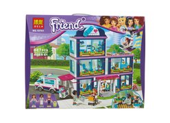 Конструктор BELA 10761 Френдс Клиника ʺХартлейк Ситиʺ 887дет. 50Х40х8см