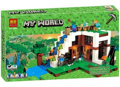 Конструктор BELA 10624 Майнкрафт ʺБаза на водопадеʺ 747дет.