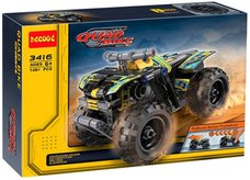 Конструктор Decool 3416 Квадроцикл с инерционным механизмом 148 дет