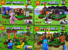 Конструктор LELE 33270 Майнкрафт ʺНа Ферме ʺ 8шт. в упаковке 4 вида