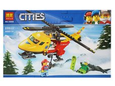 Конструктор BELA 10868 Город ʺВертолет скорой помощиʺ 208дет. в кор. 33.3х21х5.5см