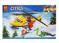 Конструктор BELA 10868 Город ʺВертолет скорой помощиʺ 208дет. в кор. 33.3х21х5.5см