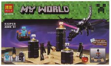 Конструктор Bela 10178 Майнкрафт Дракон Края, 632 дет.