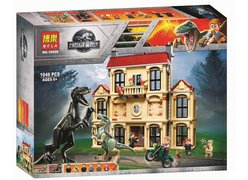 Конструктор BELA 10928 ʺНападение Индораптора в поместье Локвудʺ 1046 дет.