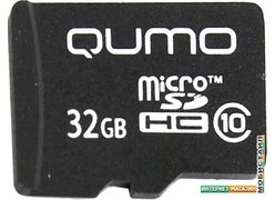 Карта памяти QUMO microSDHC QM32GMICSDHC10NA 32GB