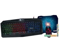 Клавиатура + мышь с ковриком QUMO Respawn