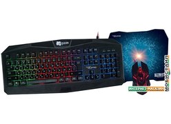 Клавиатура + мышь с ковриком QUMO Respawn