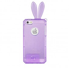 Силиконовый чехол Creative для iPhone 5 (Rabbit Purple)