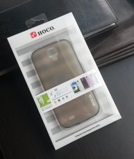 Ультратонкий чехол-накладка Hoco для телефона Samsung Galaxy S4 чёрный