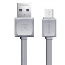 Кабель Remax Fast RC-008m для microUSB 1м (серый)