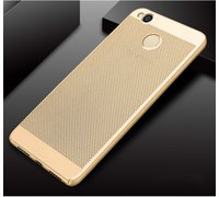Бампер JZZS Breathable для XIAOMI Redmi 4X Золотистый