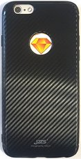 Бампер JZZS Carbon TPU для APPLE iPhone 6/6S Черный
